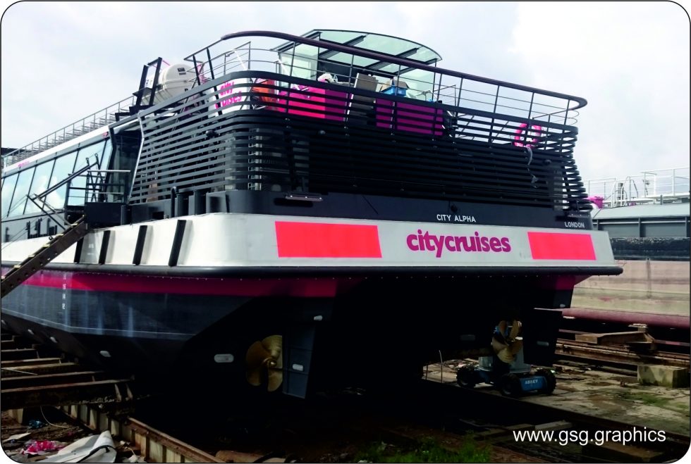 commercial vessel - City Cruises Aft Branding City Alpha